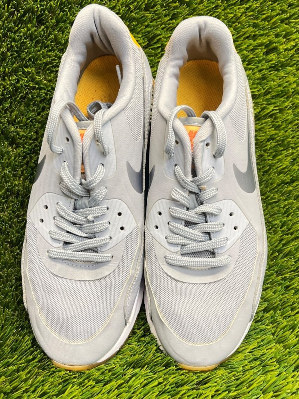 Nike Air Max 90 Ultra Essential Womens Size 7.5 Gray Running Shoes Sneakers - Picture 5 of 10